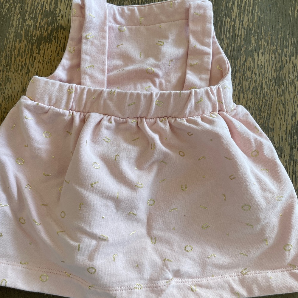Liu Jo Milano Baby Pink Dress with Gold Detail 3–6M